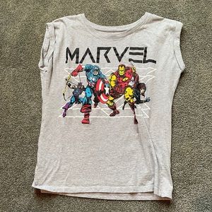 Kids old school Marvel tank top, size large!!